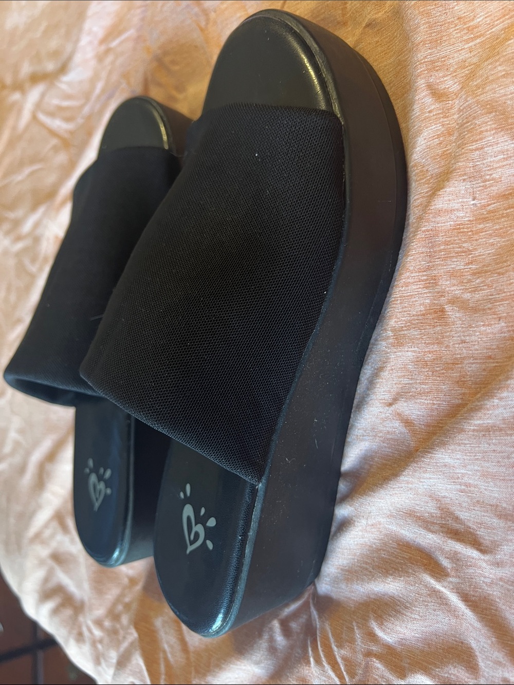 Black Women's/Juniors Platform Sandals - Picture 3 of 3